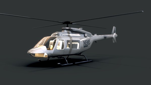 3d obj bell 407 ts aircraft - Bell 407 TS Helicopter by TotexArtz